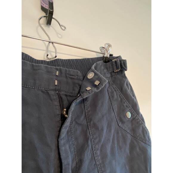 ATHLETA Voyager 100% LINEN PANTS Size 8 Granite Blue - Picture 9 of 9